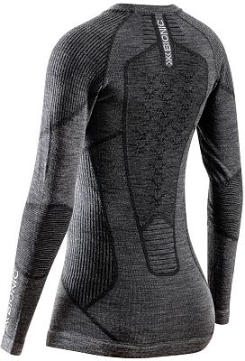 Превью Термобелье Термофутболка X-BIONIC Symbio Merino LS WMN Rhino Grey